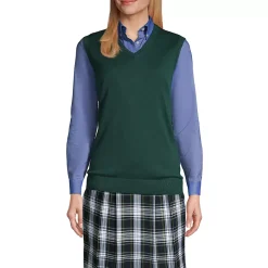 School Uniform Kids Cotton Modal Fine Gauge Sweater Vest