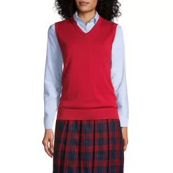 School Uniform Kids Cotton Modal Fine Gauge Sweater Vest