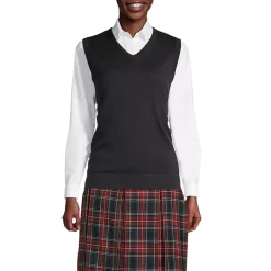 School Uniform Kids Cotton Modal Fine Gauge Sweater Vest