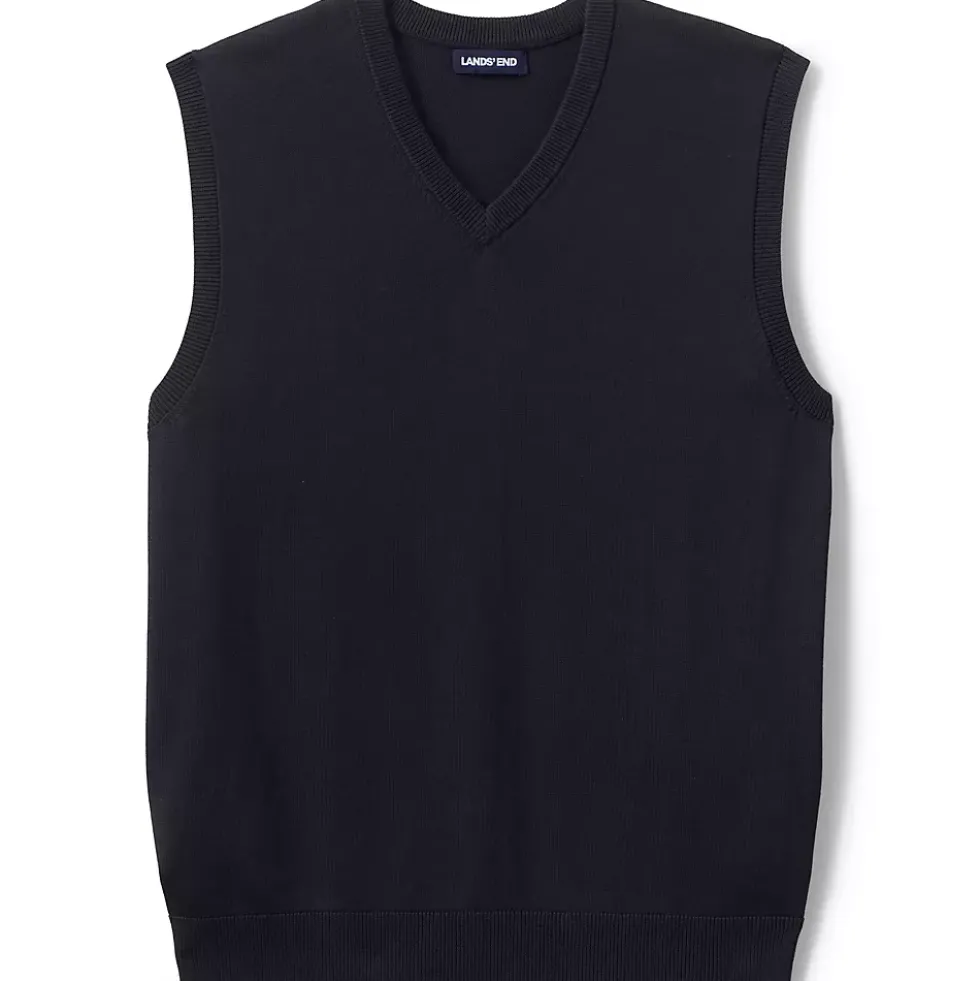 School Uniform Kids Cotton Modal Fine Gauge Sweater Vest