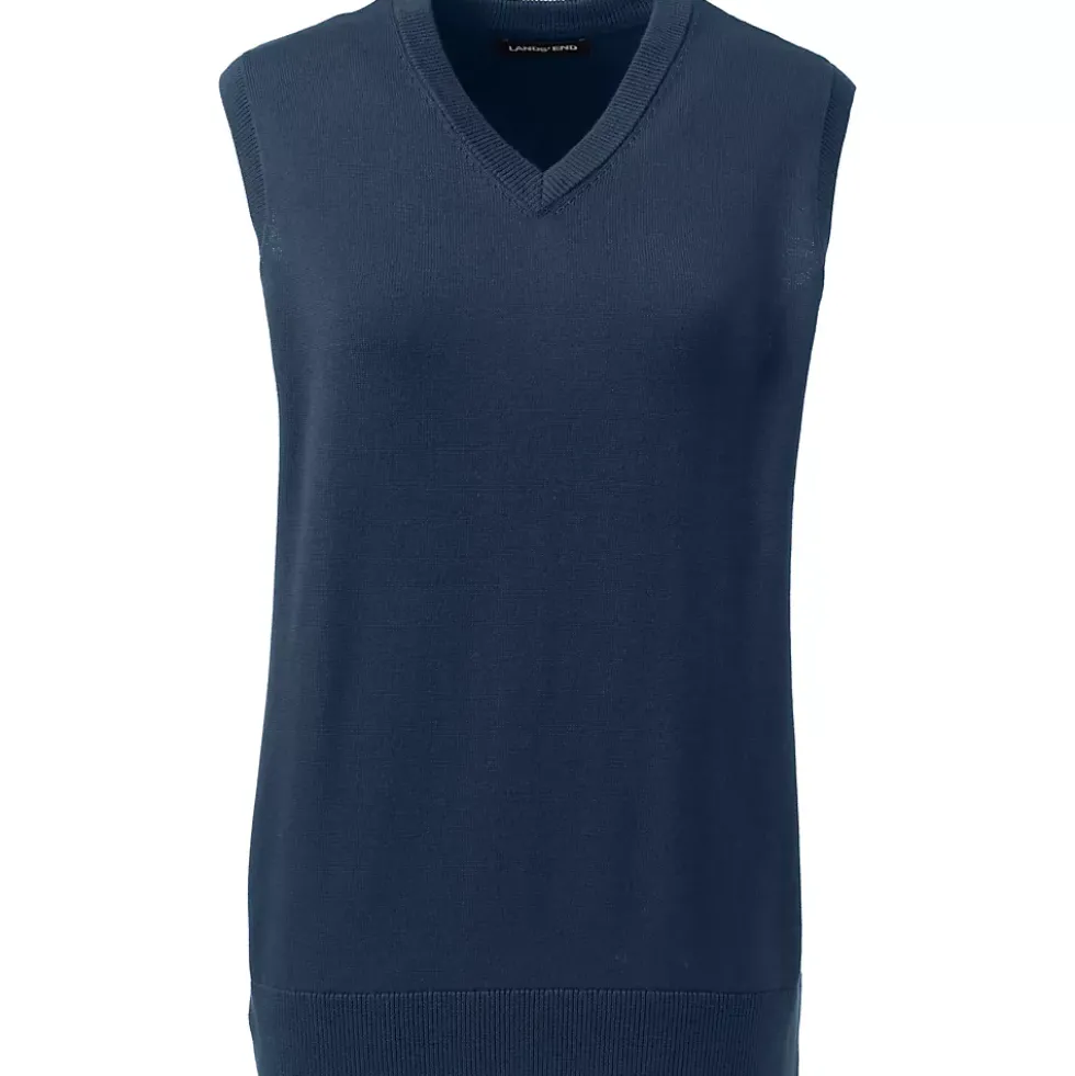 School Uniform Kids Cotton Modal Fine Gauge Sweater Vest