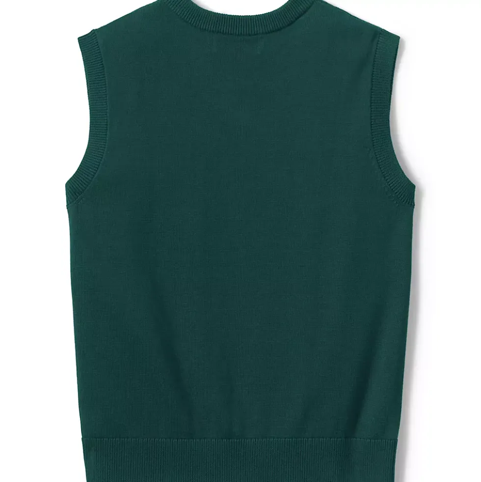 School Uniform Kids Cotton Modal Fine Gauge Sweater Vest