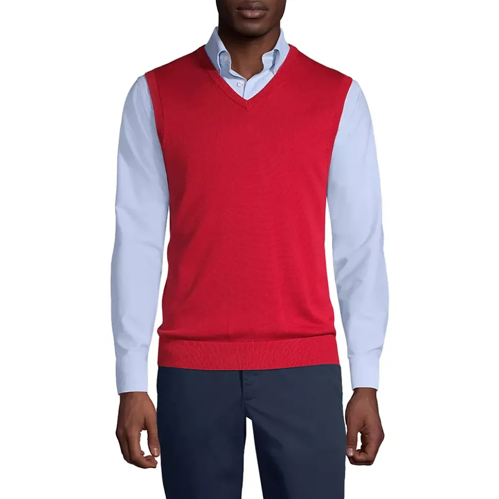 School Uniform Kids Cotton Modal Fine Gauge Sweater Vest