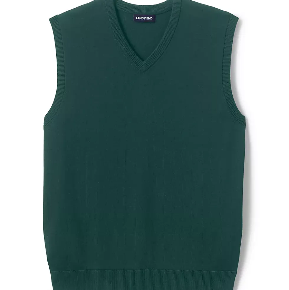 School Uniform Kids Cotton Modal Fine Gauge Sweater Vest
