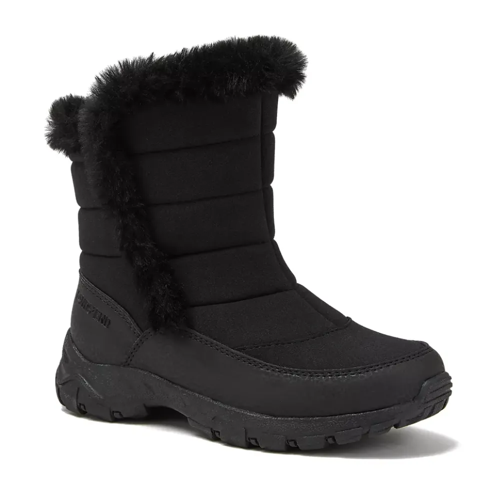 School Uniform Kids Expedition Faux Fur Waterproof Puffer Snow Boots