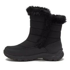 School Uniform Kids Expedition Faux Fur Waterproof Puffer Snow Boots