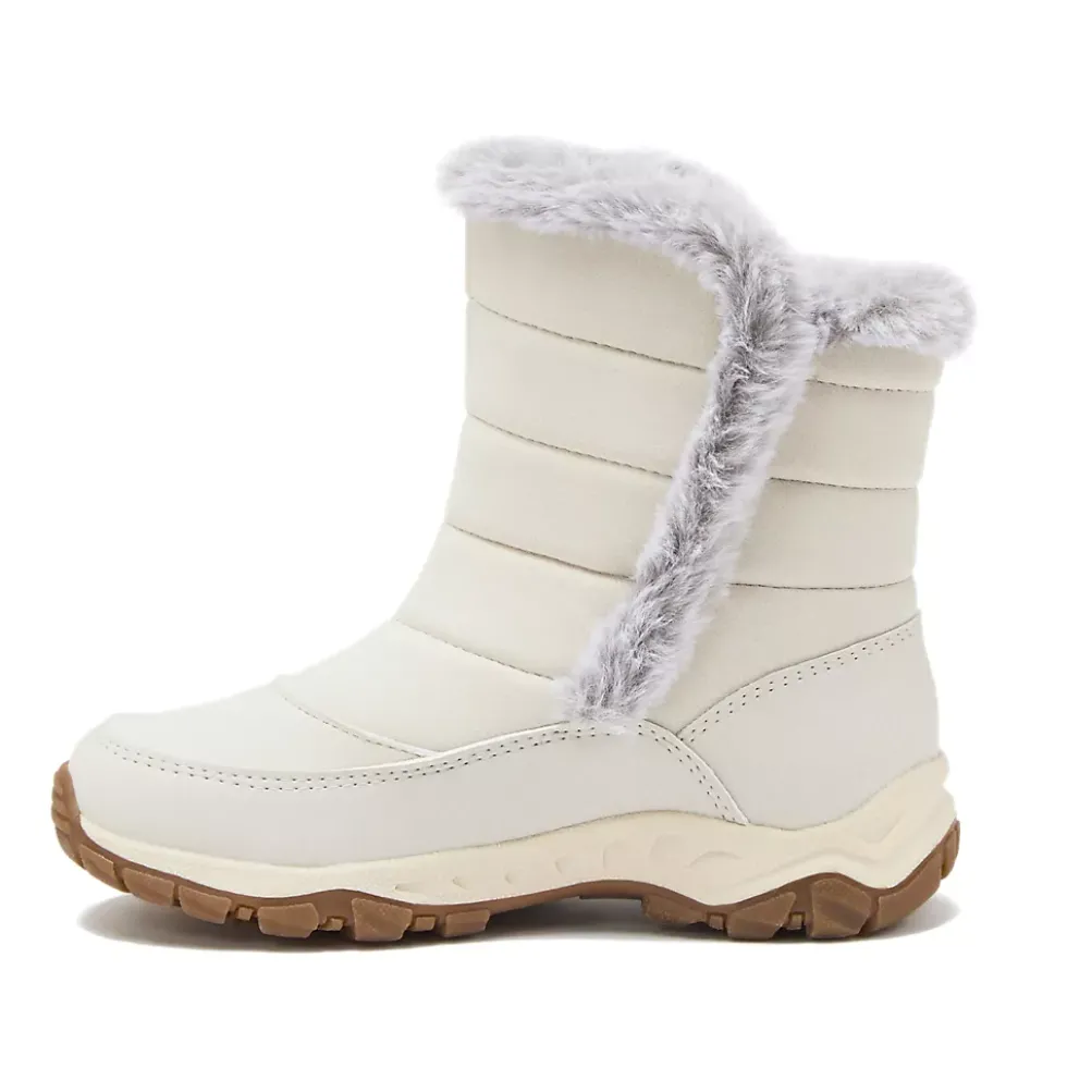 School Uniform Kids Expedition Faux Fur Waterproof Puffer Snow Boots