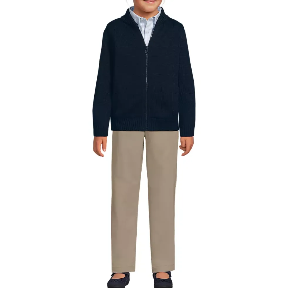 School Uniform Kids Legacy Full Zip Cardigan