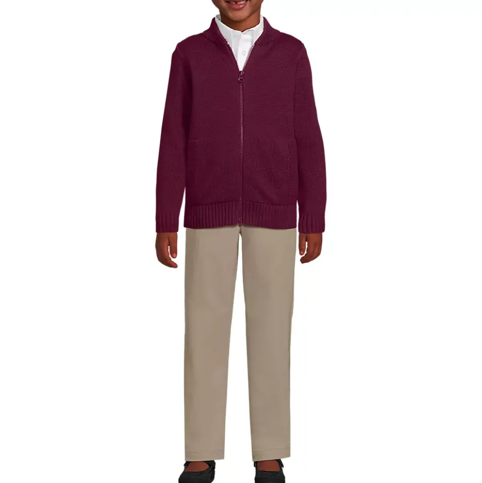 School Uniform Kids Legacy Full Zip Cardigan