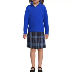 School Uniform Kids Lightweight Fleece Quarter Zip Pullover