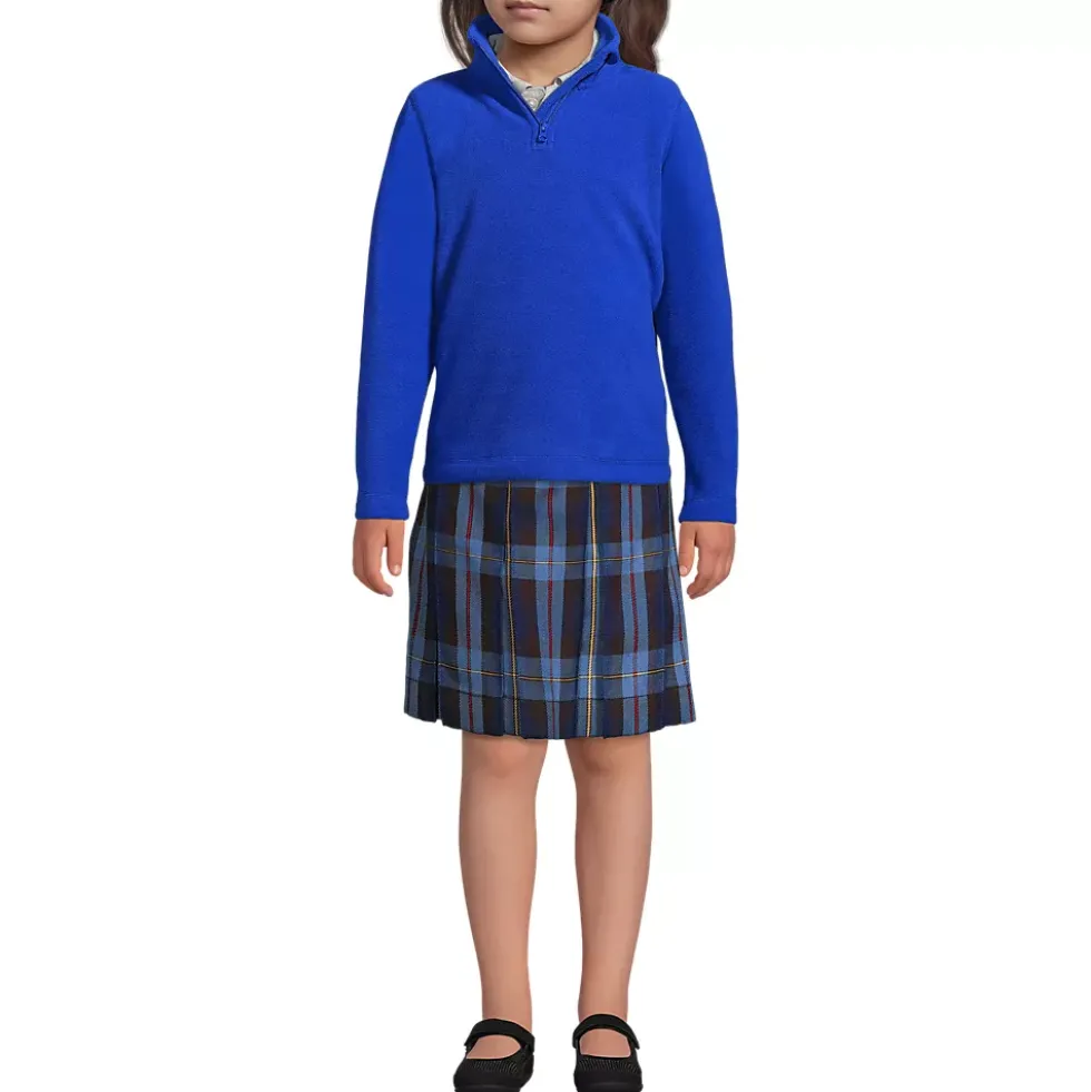 School Uniform Kids Lightweight Fleece Quarter Zip Pullover