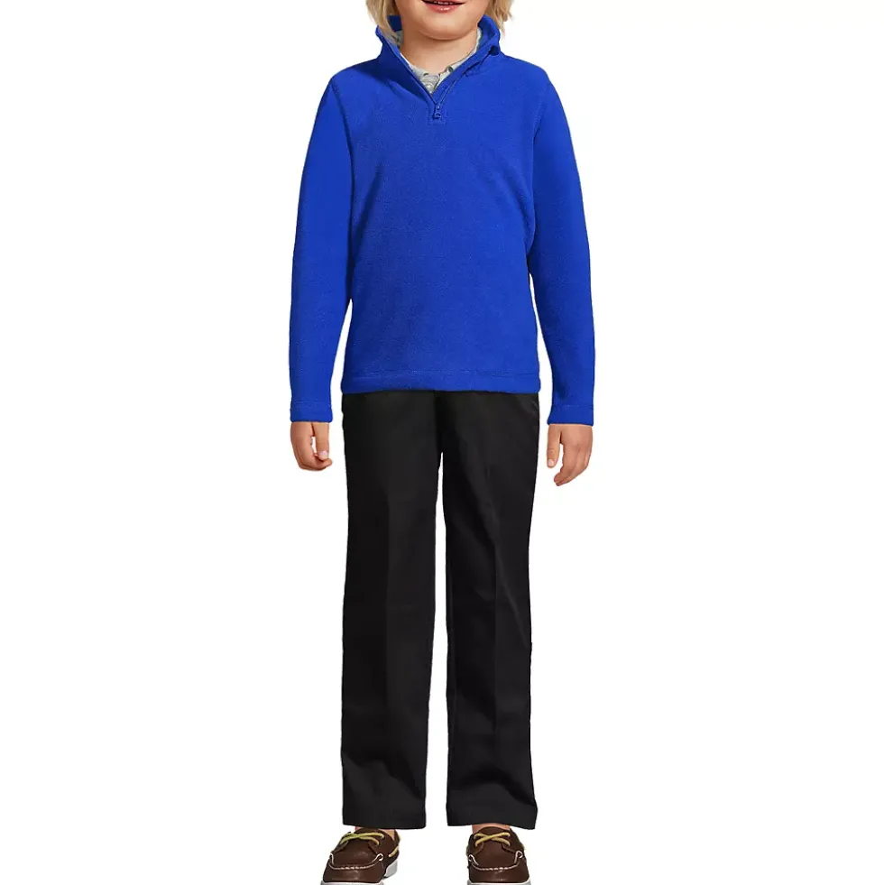 School Uniform Kids Lightweight Fleece Quarter Zip Pullover