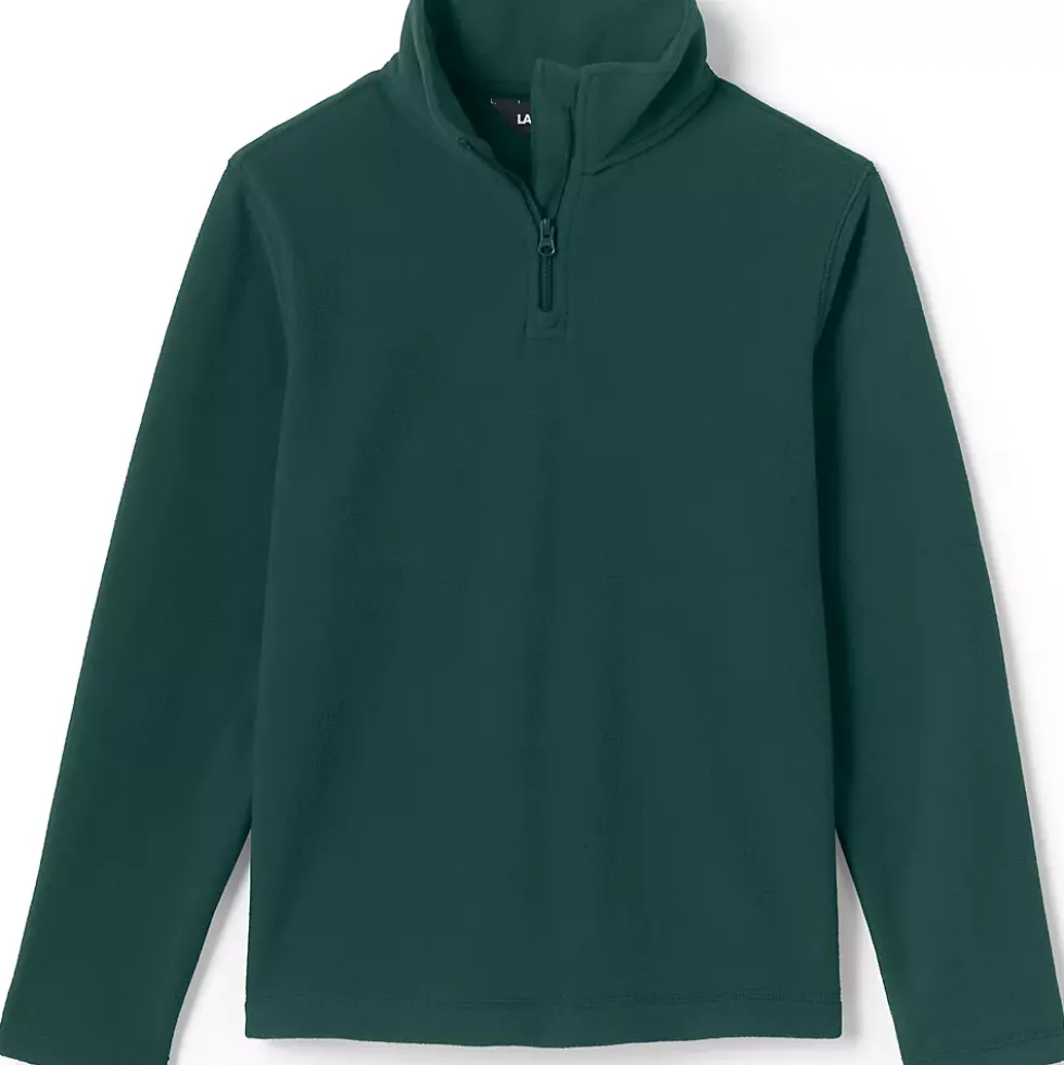 School Uniform Kids Lightweight Fleece Quarter Zip Pullover
