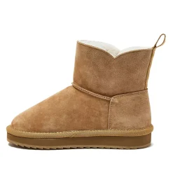 School Uniform Kids Lined Suede Indoor Outdoor Boots