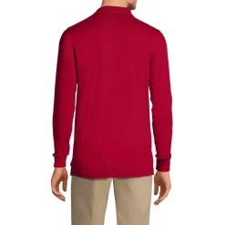 School Uniform Kids Long Sleeve Interlock Polo Shirt