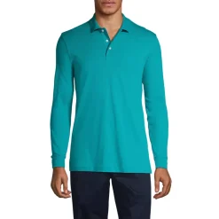 School Uniform Kids Long Sleeve Interlock Polo Shirt