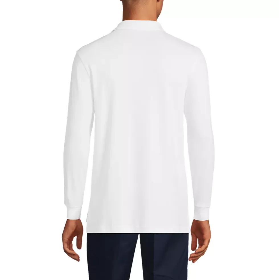 School Uniform Kids Long Sleeve Interlock Polo Shirt