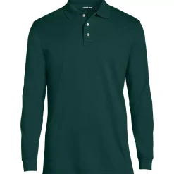 School Uniform Kids Long Sleeve Interlock Polo Shirt