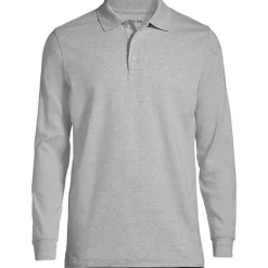 School Uniform Kids Long Sleeve Interlock Polo Shirt