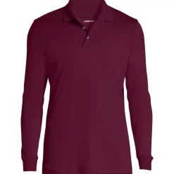 School Uniform Kids Long Sleeve Interlock Polo Shirt