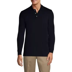 School Uniform Kids Long Sleeve Interlock Polo Shirt