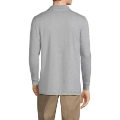 School Uniform Kids Long Sleeve Interlock Polo Shirt