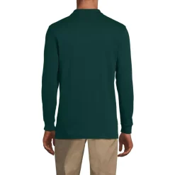 School Uniform Kids Long Sleeve Interlock Polo Shirt