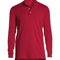 School Uniform Kids Long Sleeve Interlock Polo Shirt