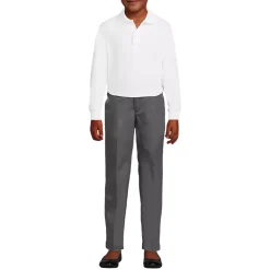School Uniform Kids Long Sleeve Interlock Polo Shirt