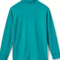 School Uniform Kids Long Sleeve Interlock Polo Shirt