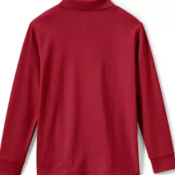 School Uniform Kids Long Sleeve Interlock Polo Shirt