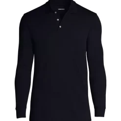 School Uniform Kids Long Sleeve Interlock Polo Shirt