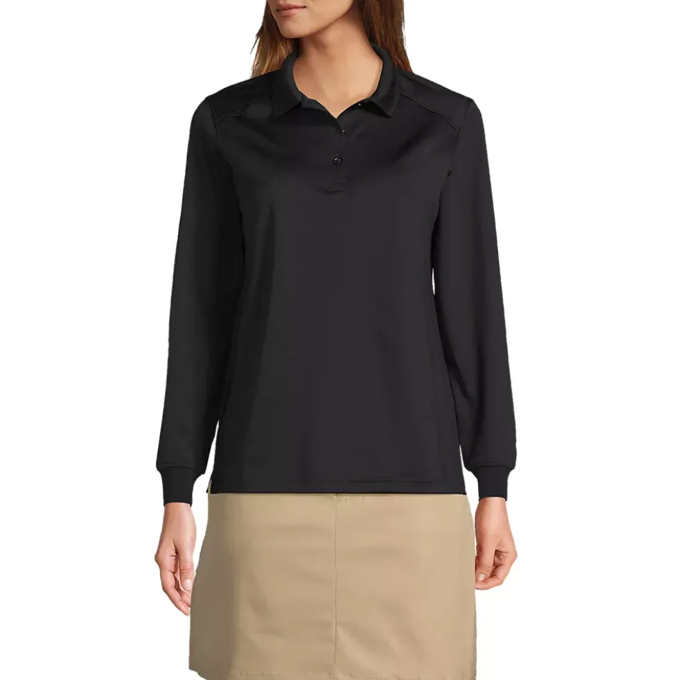 School Uniform Kids Long Sleeve Rapid Dry Polo Shirt