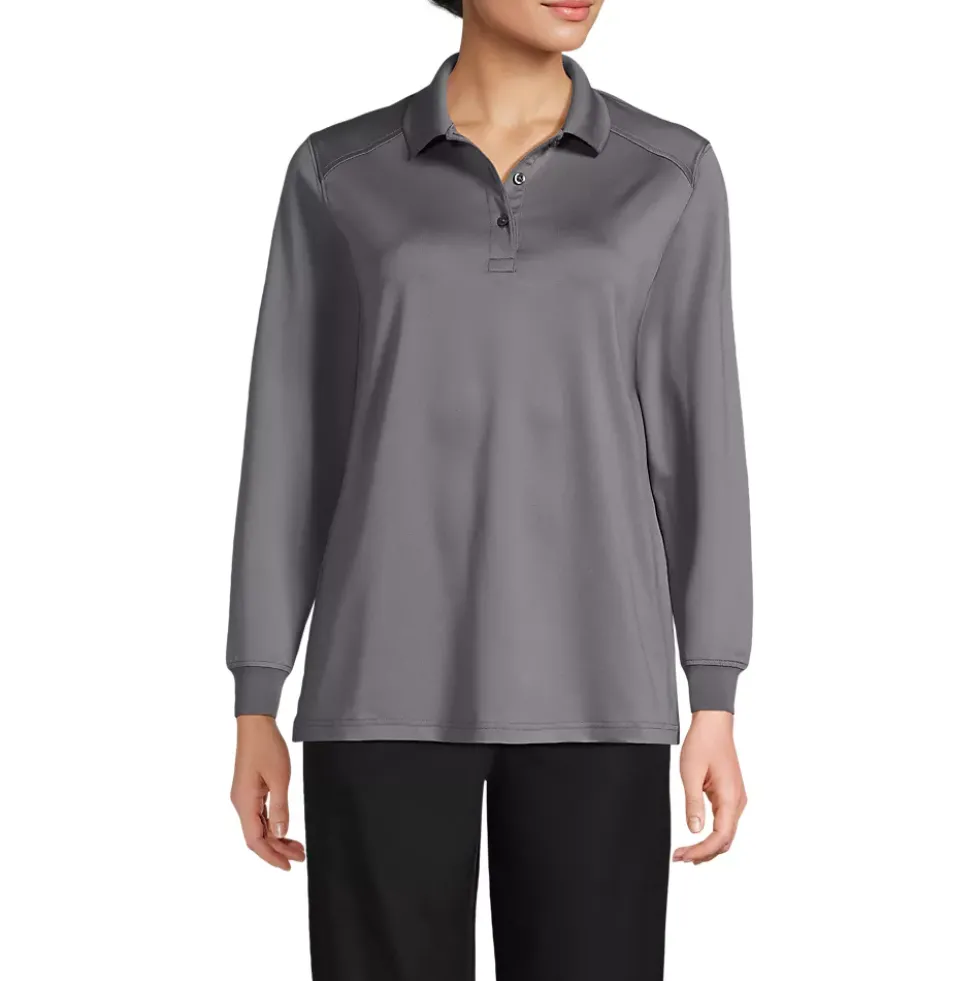 School Uniform Kids Long Sleeve Rapid Dry Polo Shirt