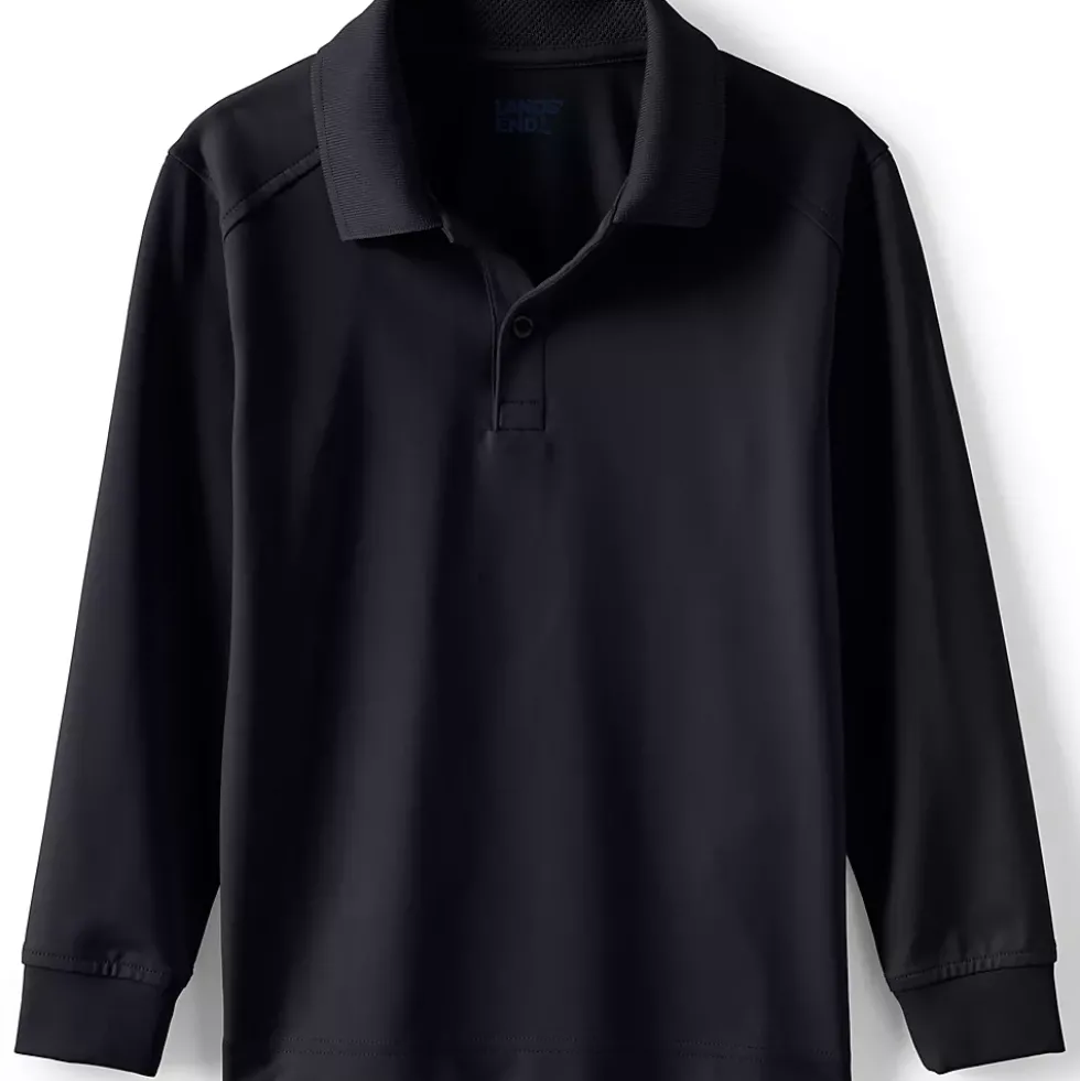 School Uniform Kids Long Sleeve Rapid Dry Polo Shirt