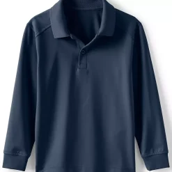 School Uniform Kids Long Sleeve Rapid Dry Polo Shirt