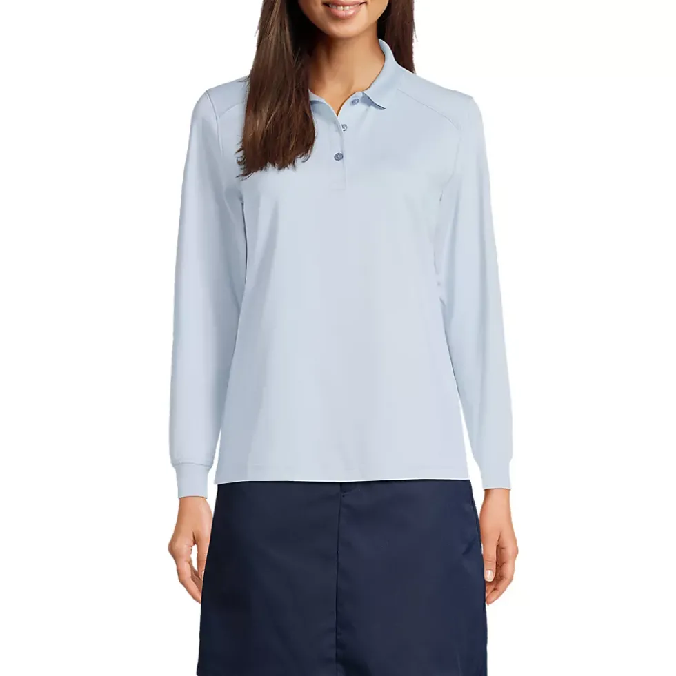 School Uniform Kids Long Sleeve Rapid Dry Polo Shirt