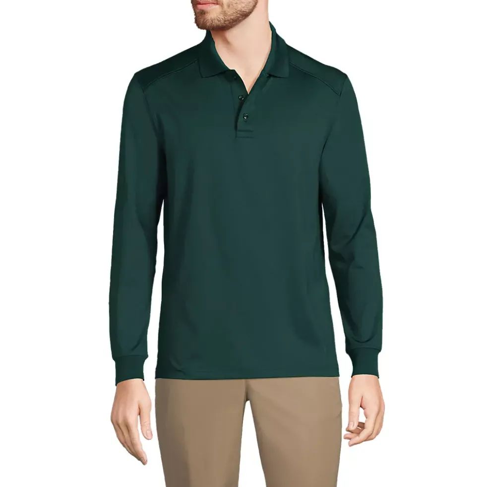 School Uniform Kids Long Sleeve Rapid Dry Polo Shirt
