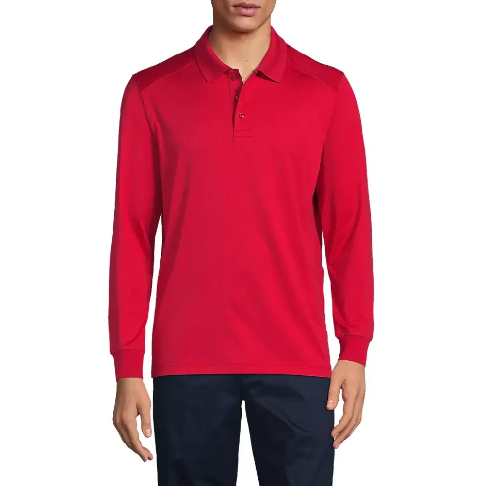 School Uniform Kids Long Sleeve Rapid Dry Polo Shirt