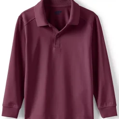 School Uniform Kids Long Sleeve Rapid Dry Polo Shirt