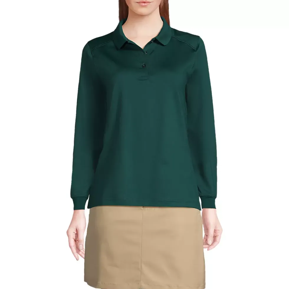School Uniform Kids Long Sleeve Rapid Dry Polo Shirt