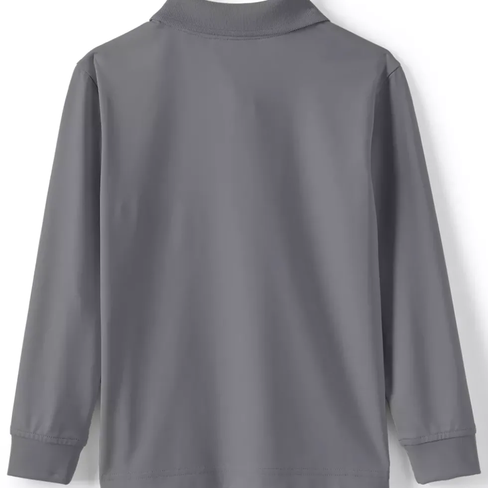 School Uniform Kids Long Sleeve Rapid Dry Polo Shirt