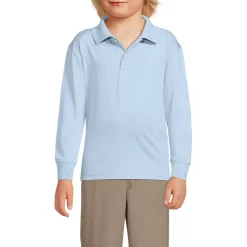 School Uniform Kids Long Sleeve Rapid Dry Polo Shirt