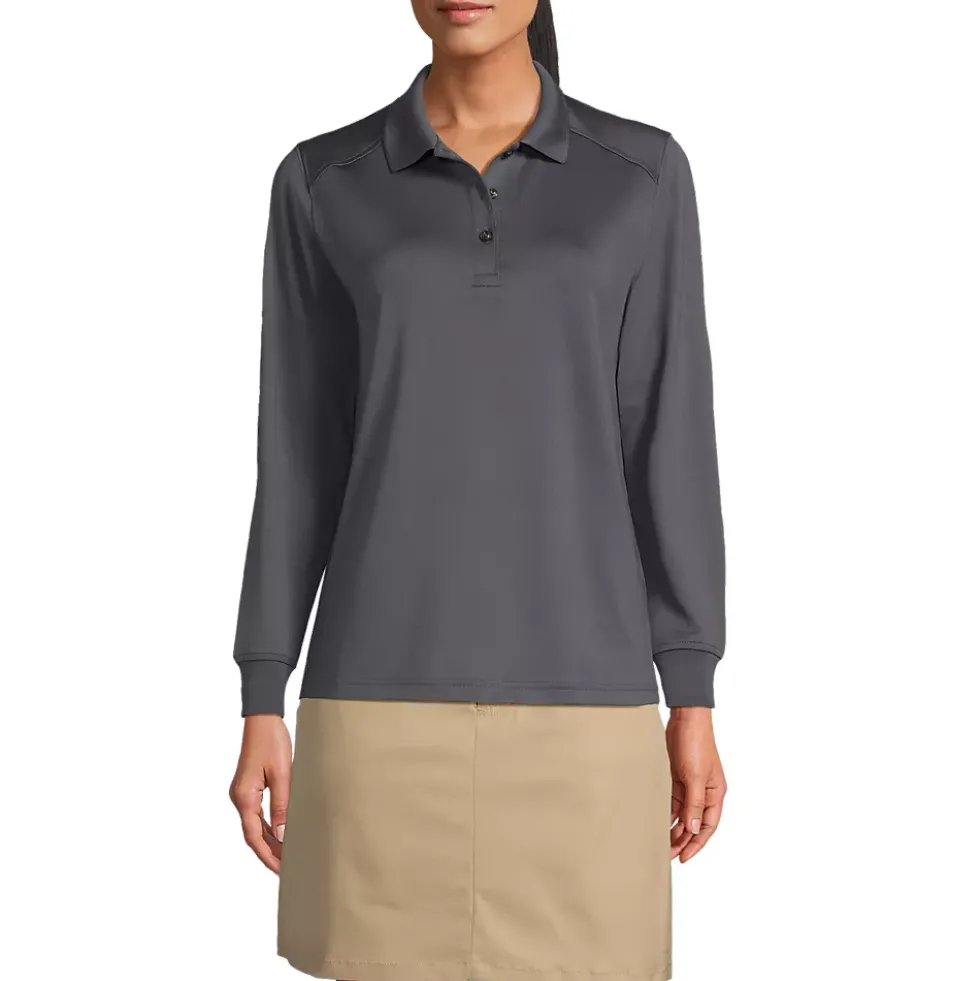 School Uniform Kids Long Sleeve Rapid Dry Polo Shirt