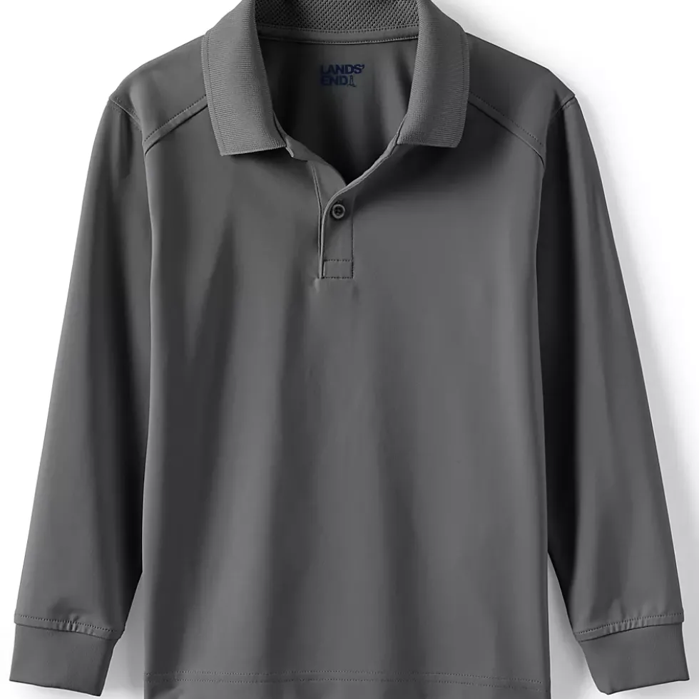 School Uniform Kids Long Sleeve Rapid Dry Polo Shirt