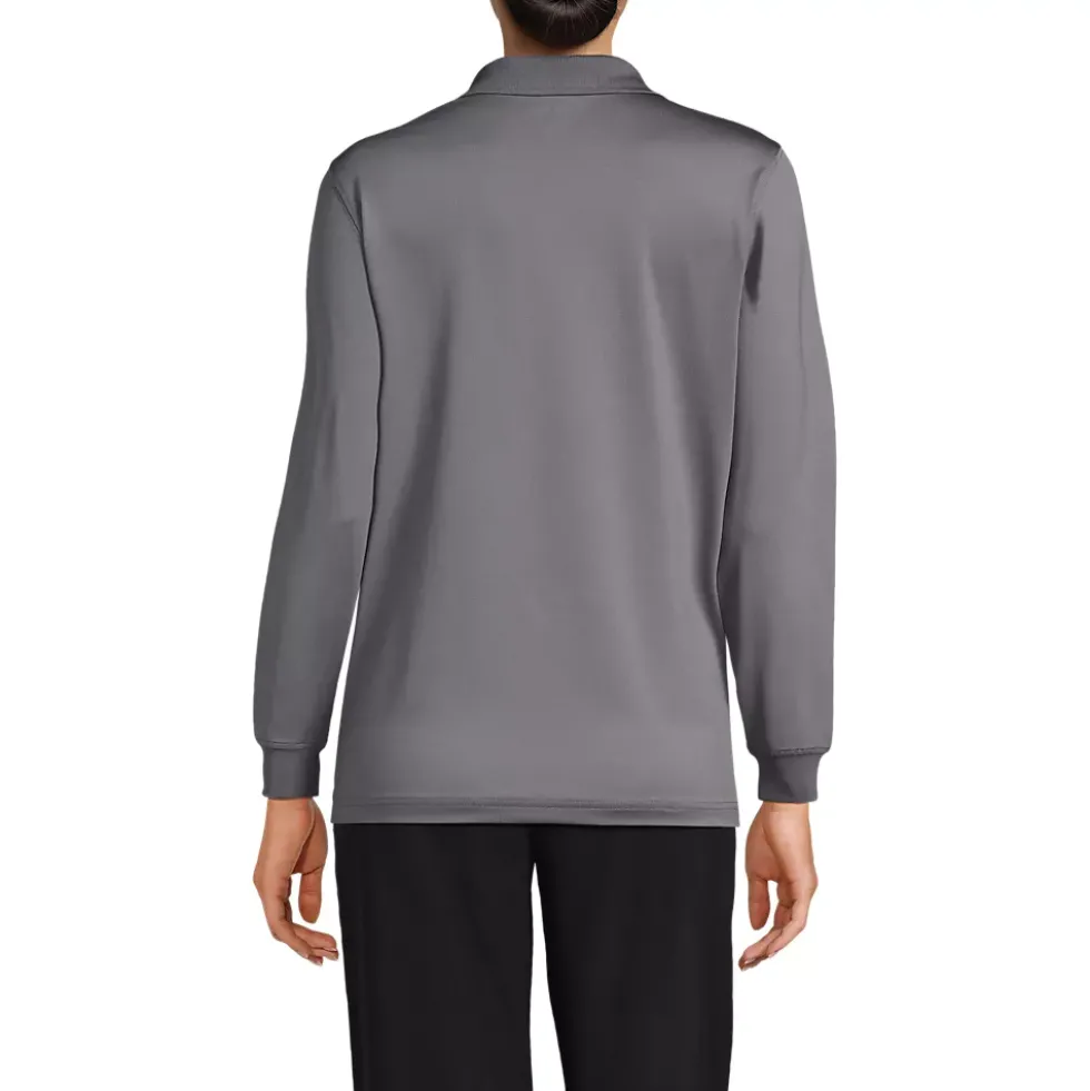 School Uniform Kids Long Sleeve Rapid Dry Polo Shirt