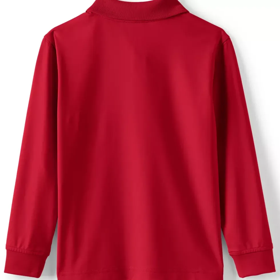 School Uniform Kids Long Sleeve Rapid Dry Polo Shirt