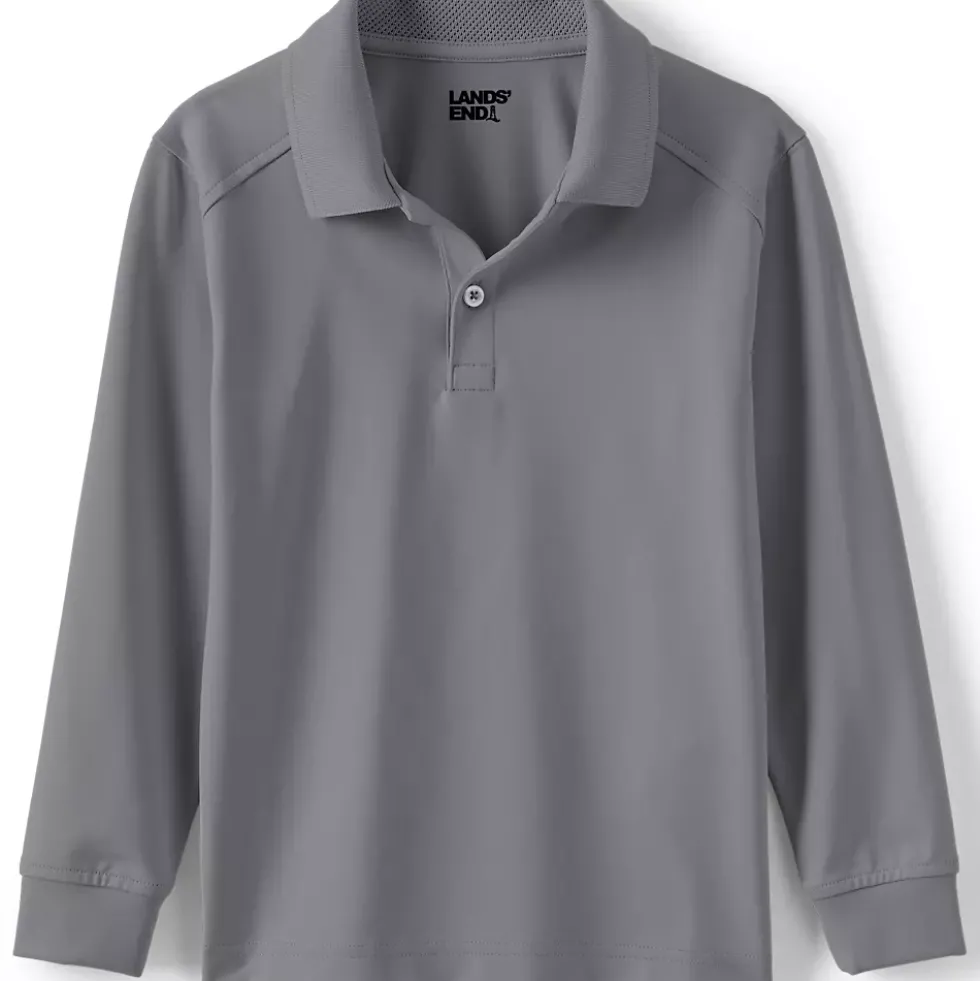 School Uniform Kids Long Sleeve Rapid Dry Polo Shirt