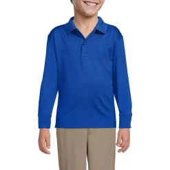 School Uniform Kids Long Sleeve Rapid Dry Polo Shirt