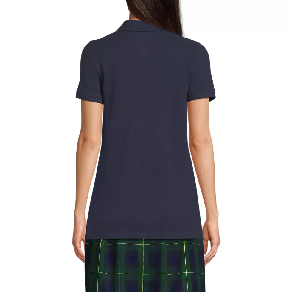 School Uniform Kids Short Sleeve Mesh Polo Shirt